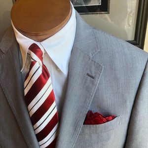 JF J. Ferrar Gray Blazer 44R Slim Fit